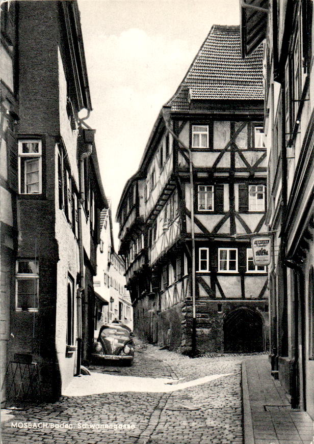 mosbach/baden, schwanengasse