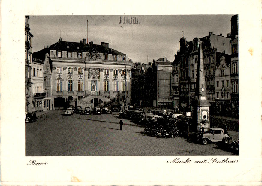 bonn, markt mit rathaus