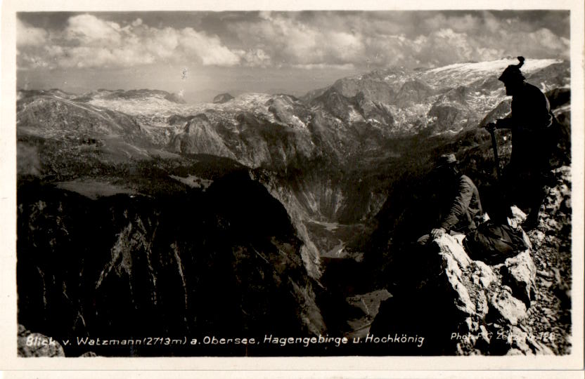 blick vom watzmann, hagengebirge, hochkönig