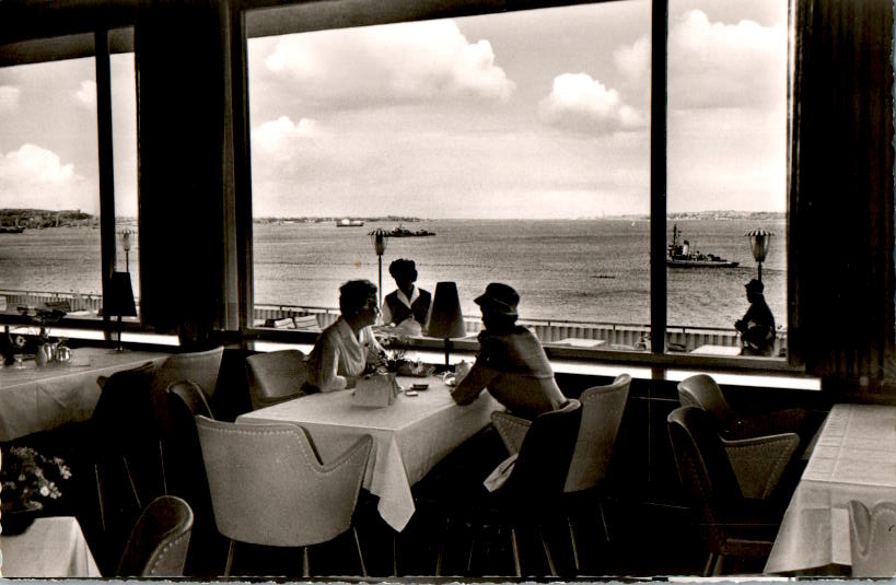 bellevue, kiel, blick aus dem restaurant