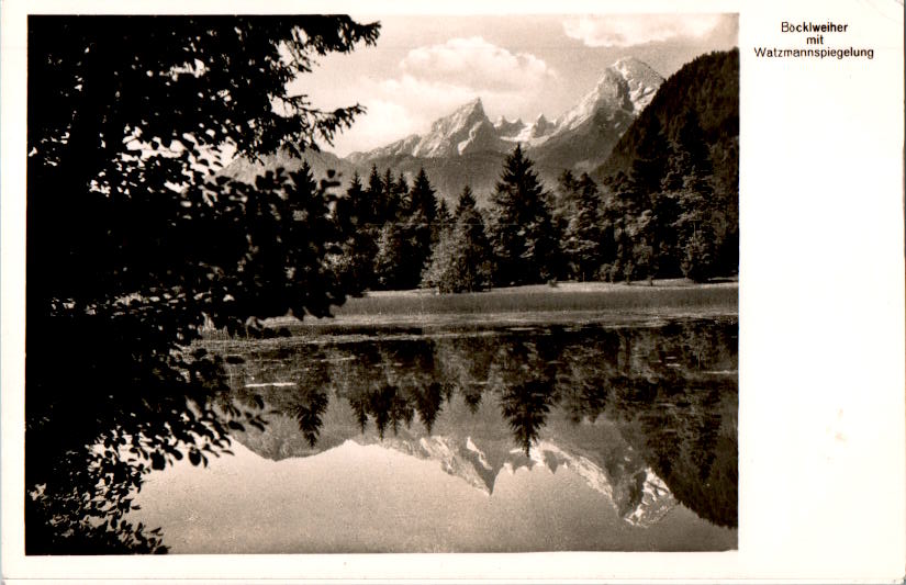 böcklweiher mit watzmannspiegelung