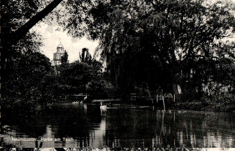 neumünster, partie am teich