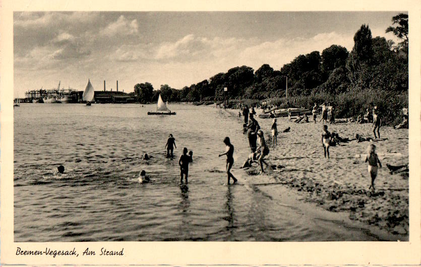 bremen-vegesack, am strand