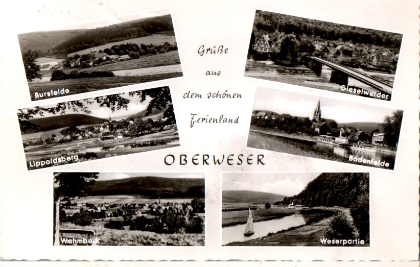 oberweser, bursfelde, lippoldsberg, gieselwerder, bodenfelde