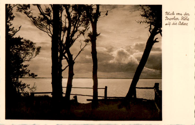 blick von der brooker höhe auf die ostsee