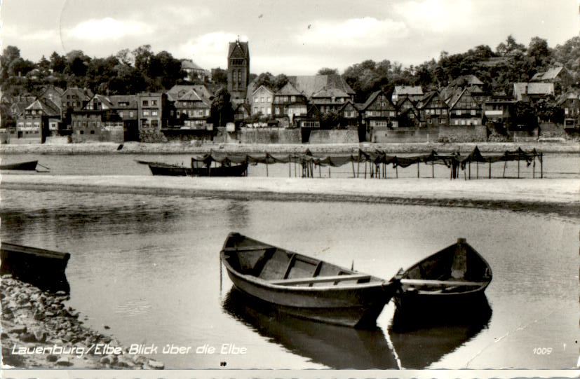 lauenburg, blick über die elbe