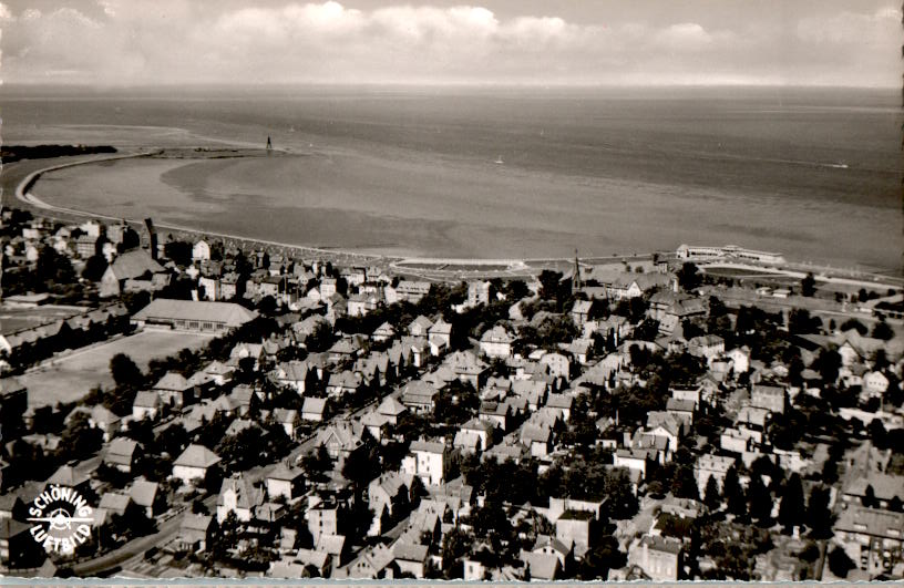 cuxhaven, luftaufnahme