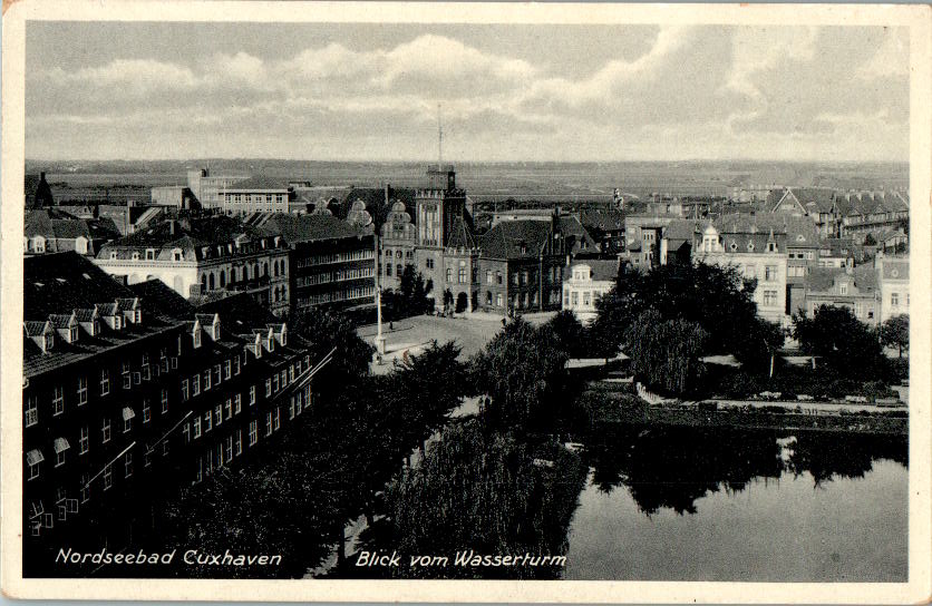 cuxhaven, blick vom wasserturm