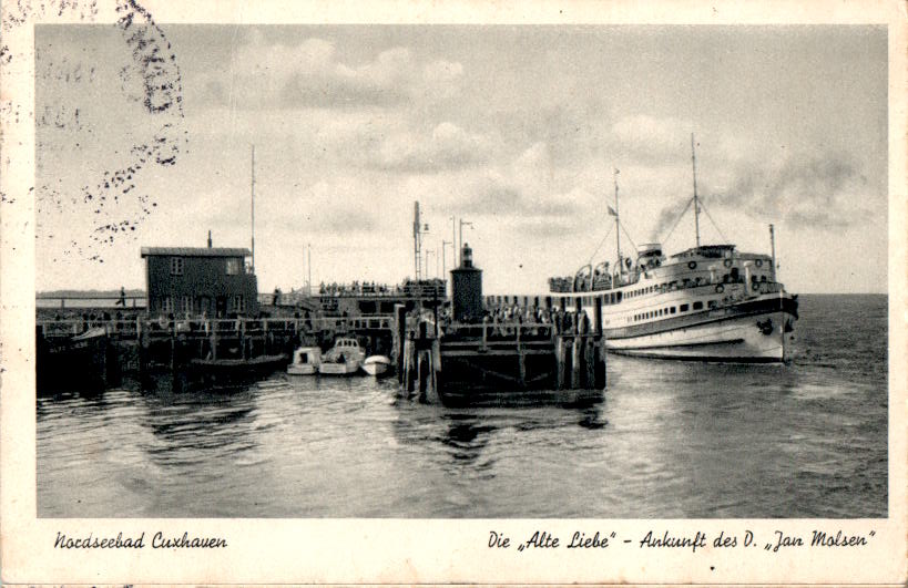 cuxhaven, ankunft des d. "jan molsen"