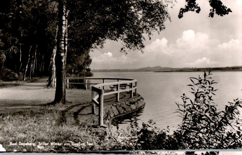 bad segeberg, stiller winkel am großen see