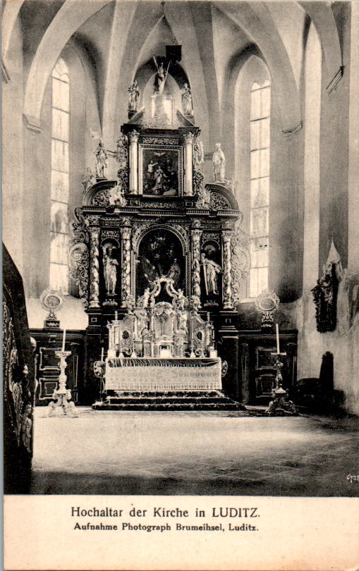 hochaltar der kirche in luditz