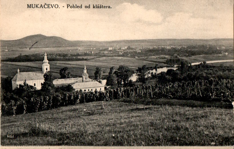 mukatschewo, mukacevo pohled od klastera, blick auf das kloster