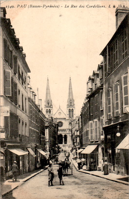 pau, la rue des cordeliers