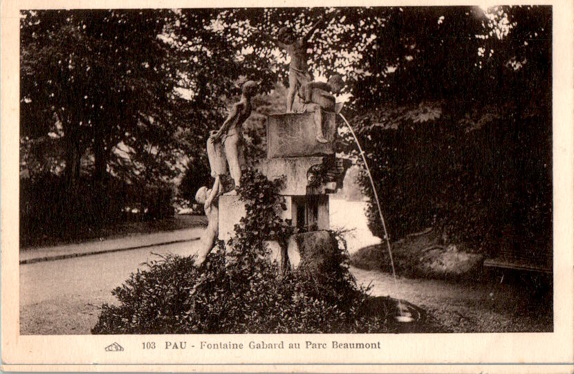 pau, fontaine gabard au parc beaumont