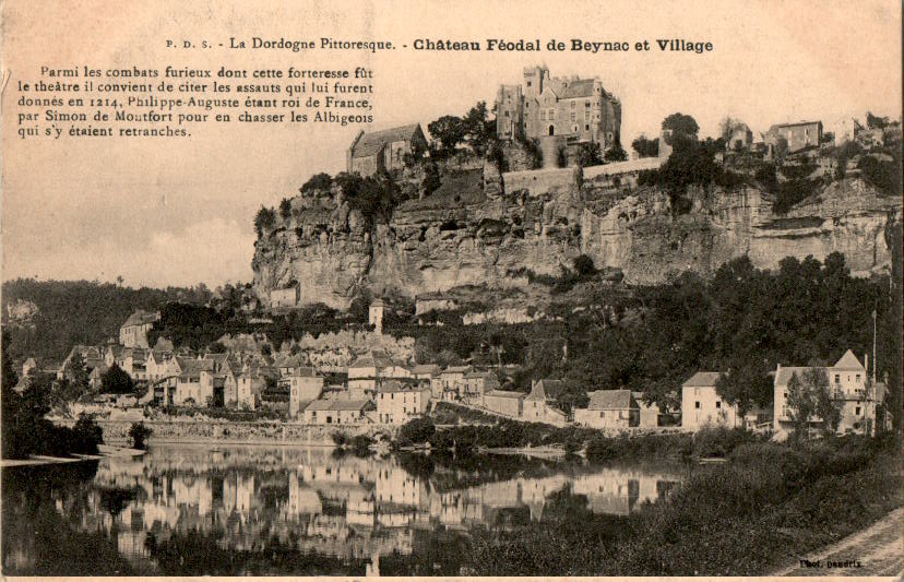 chateau feodal de beynac et village