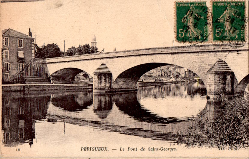 perigueux, le pont de saint-georges