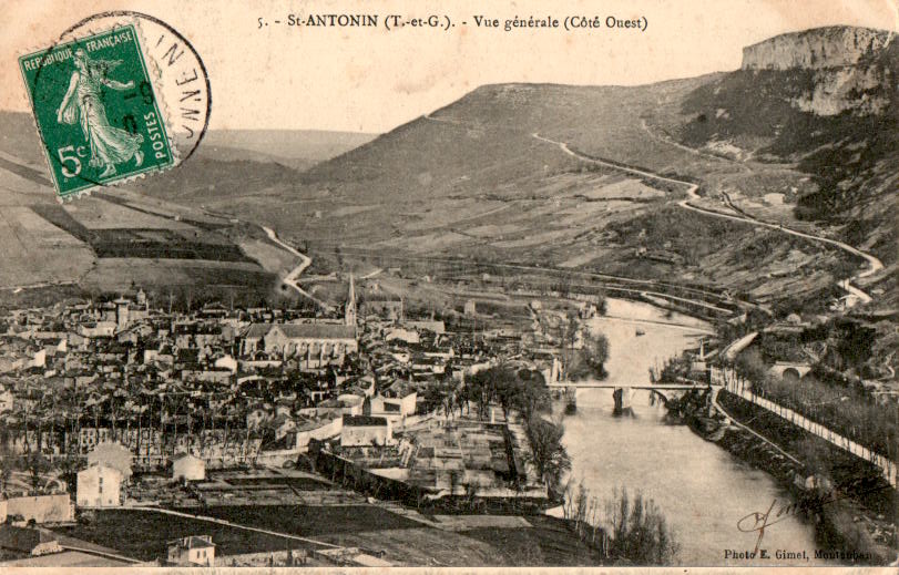 saint antonin, vue generale, tarn et garonne