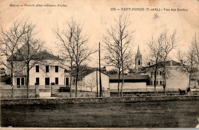 sept fonds, tarn et garonne, vue des ecoles