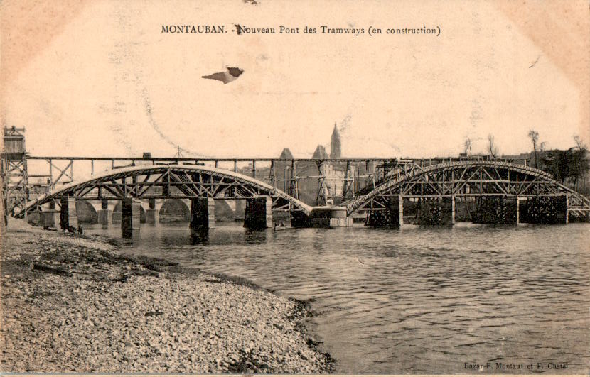 montauban, nouveau pont des tramways