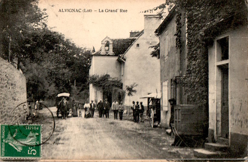 alvignac (lot), la grand' rue