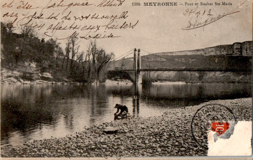 meyronne - pont et rocher ste-marie