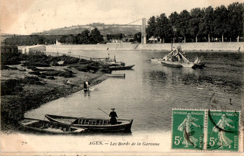 agen - les bords de la garonne