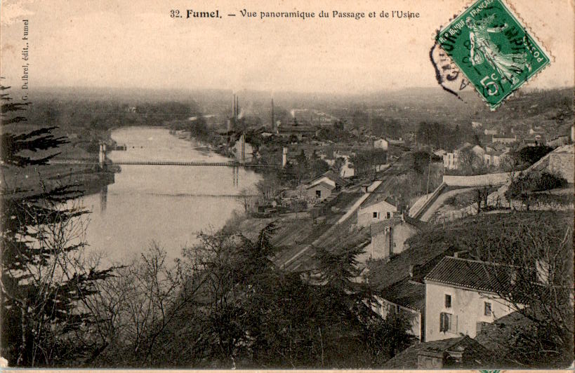 fumel, vue panoramique