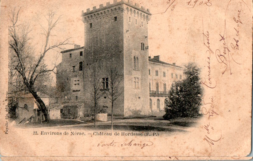 nerac, chateau de hordasse