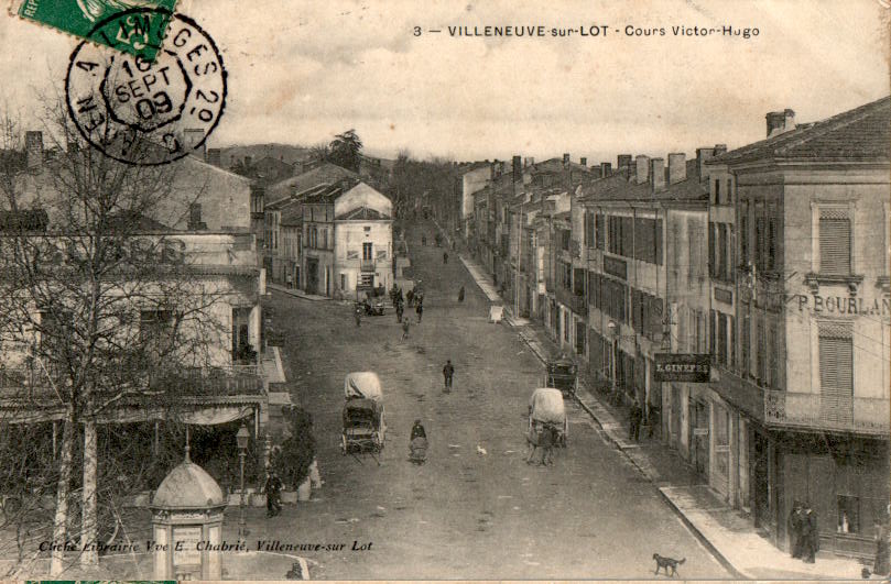 villeneuve-sur-lot, cours victor-hugo