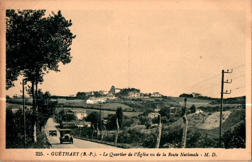 guethary, le quartier de l'eglise