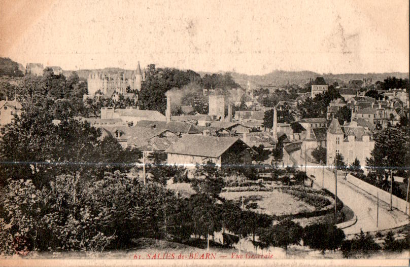 salies-de-bearn, vue generale