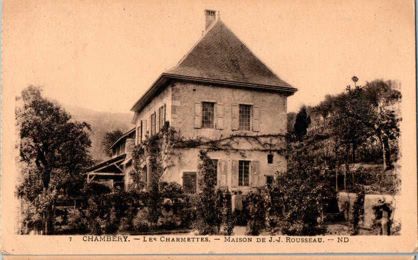 chambery, les chamettes, maison de j.-j. rousseau