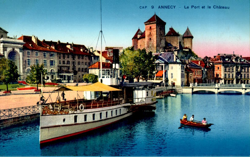 annecy, le port et le chateau