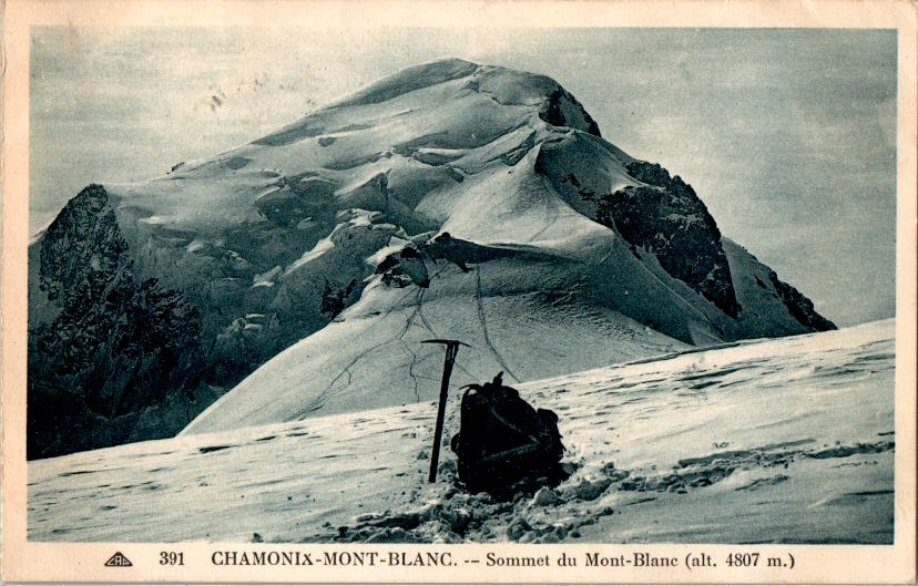 chamonix, sommet du mont-blanc