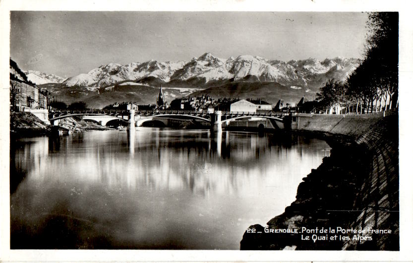 grenoble, pont de la port de france