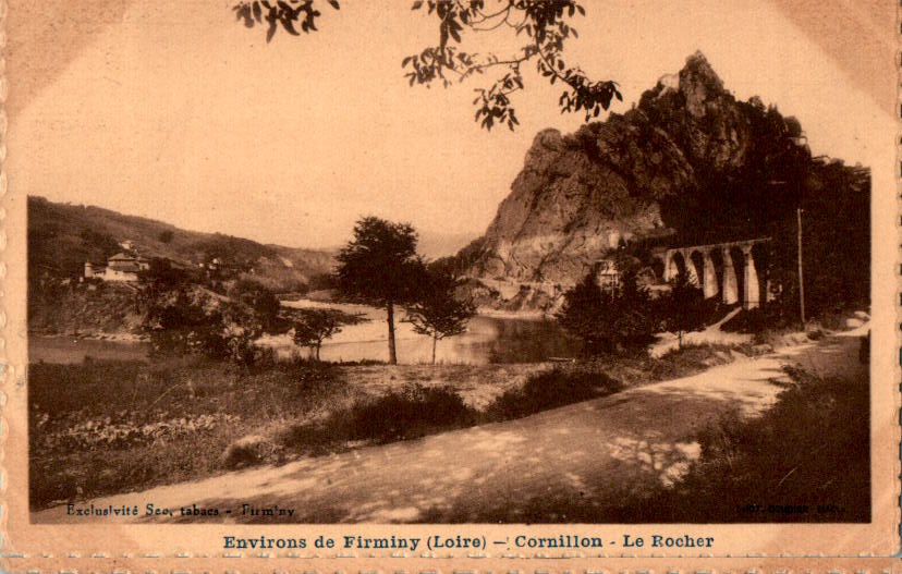 firminy (loire), cornillon, le rocher