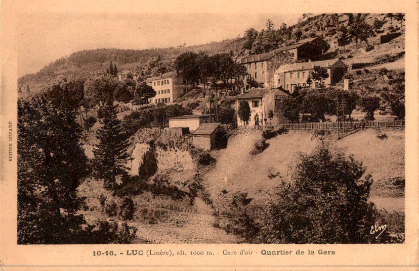 luc (lozere), quartier de la gare, cure d'air