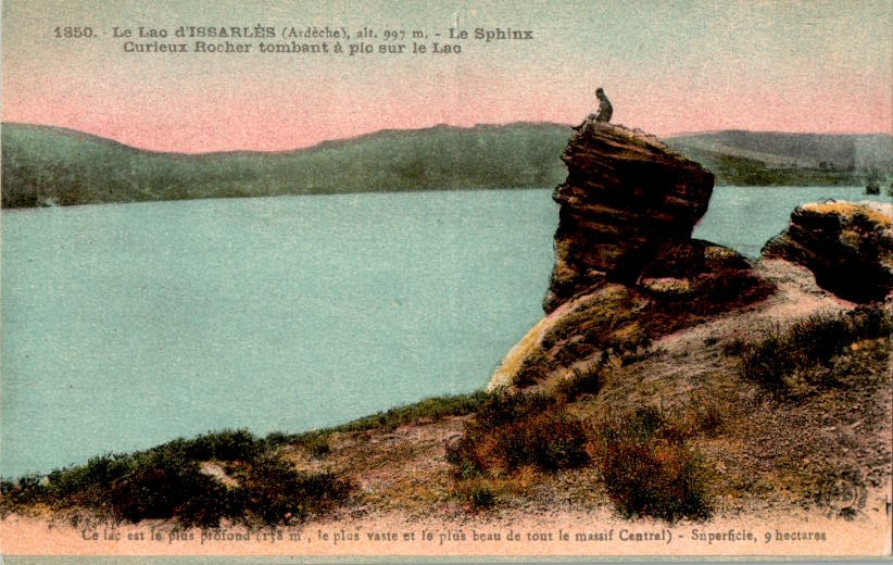 le lac d'issarles, le sphinx