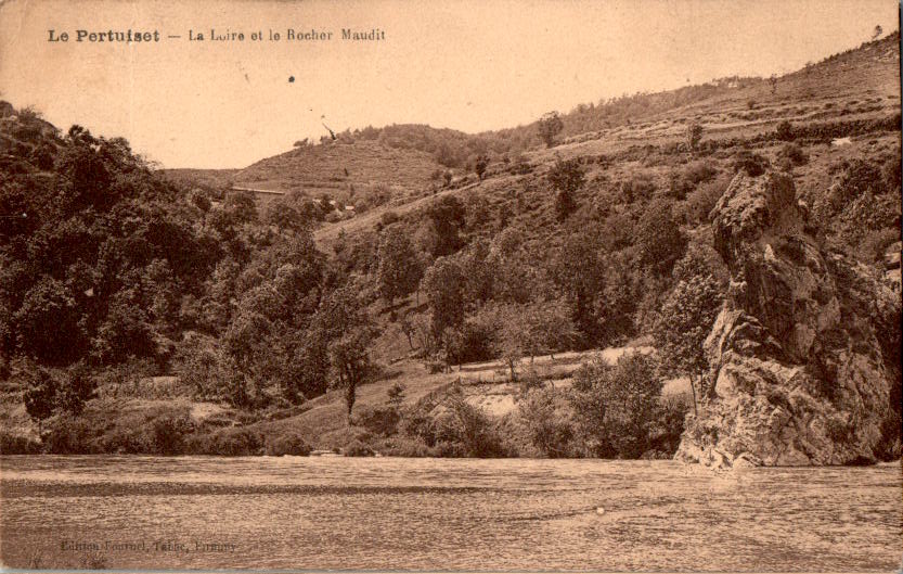 le pertuiset, la loire et le rocher maudit