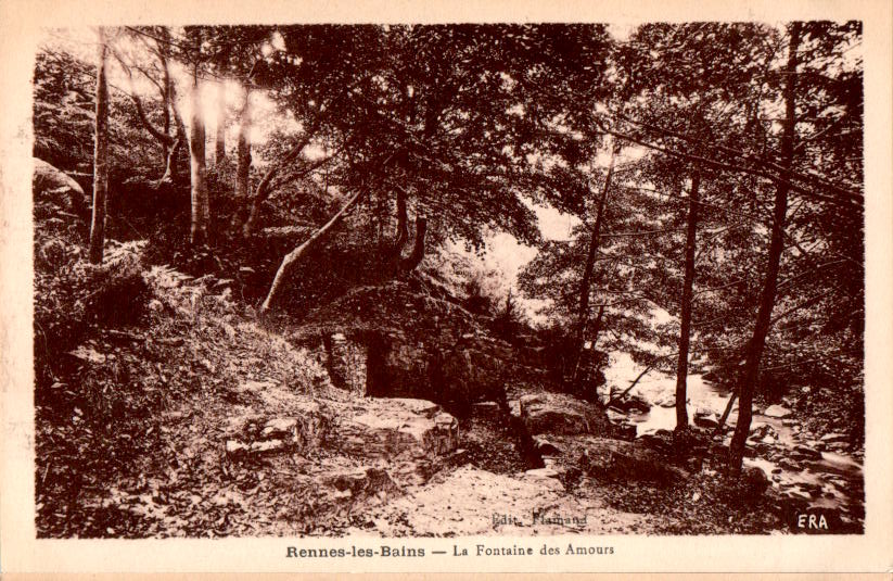 rennes-les-bains, la fontaine des amours