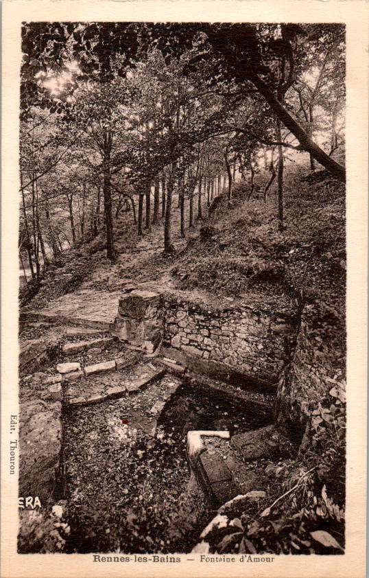 rennes-les-bains, la fontaine des amours