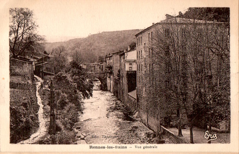 rennes-les-bains, vue generale