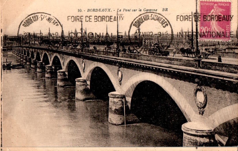 bordeaux, le pont sur la garonne