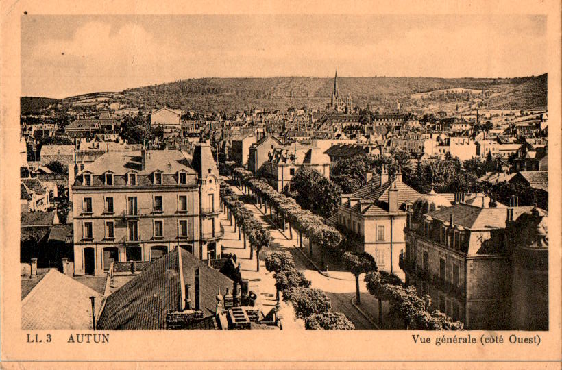 autun, vue generale