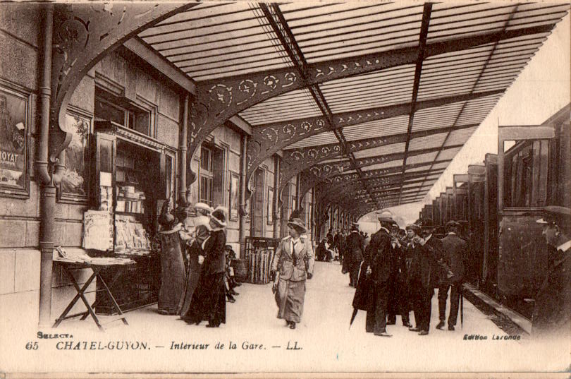 chatel-guyon, interieur de la gare