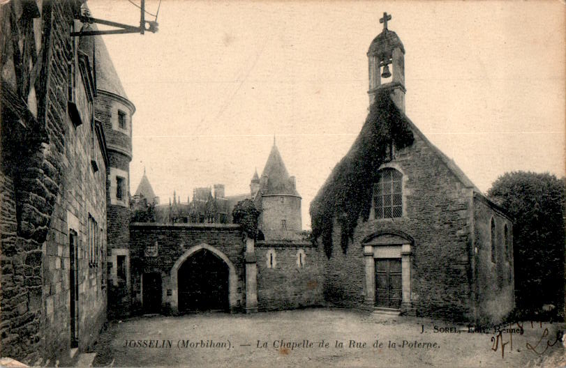 josselin, morbihan, la chapelle