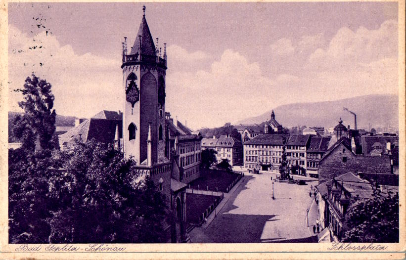 bad teplitz-schönau, schlossplatz