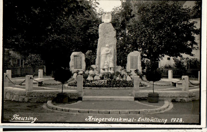 theusing, kriegerdenkmal enthüllung 1928