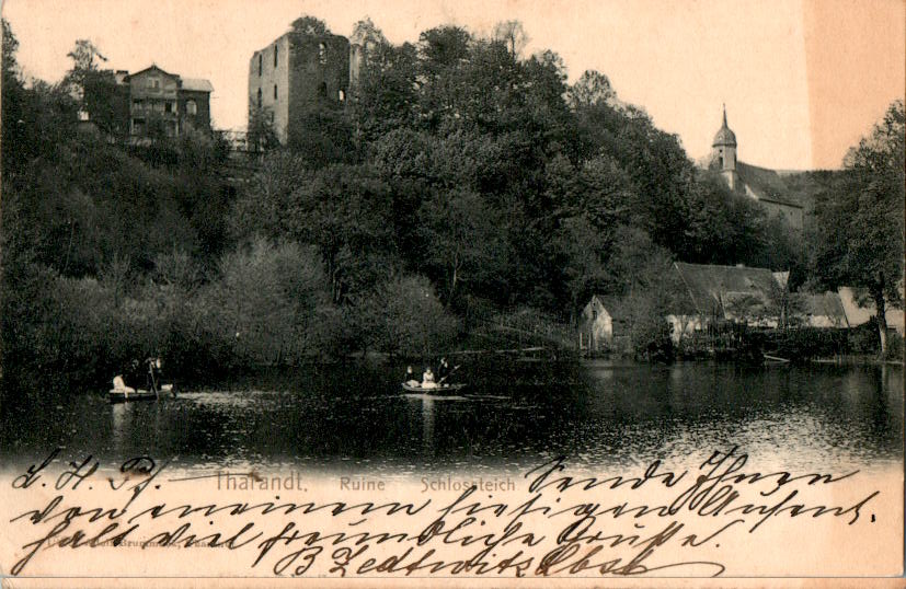 tharandt, ruine schlossteich