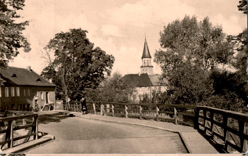 bad düben/mulde, blick zur kirche